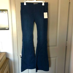Free People Penny Pull on Flare Jeans Brand New
